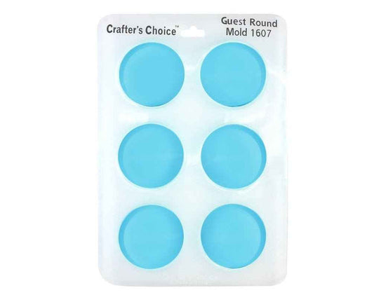Silicone Soap Mold - Small Round Guest Size Mold - Crafter's Choice 1607