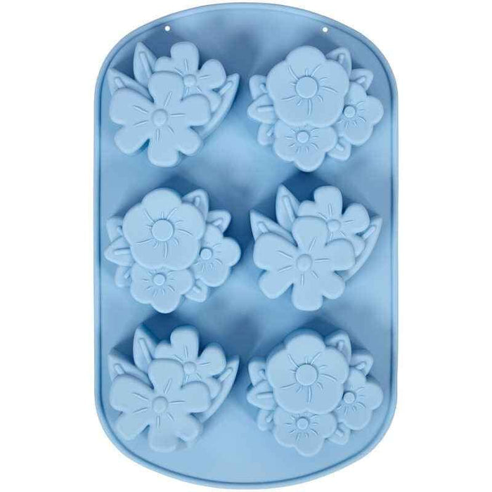 Silicone Soap Mold - Tropical Flowers