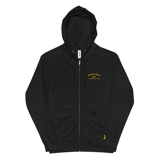 Adam's Nest Provincetown SINCE 2016 zipfront black hoodie