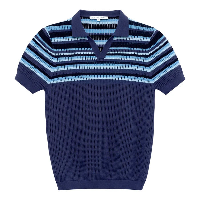 Sismano Knit Polo Royal Navy