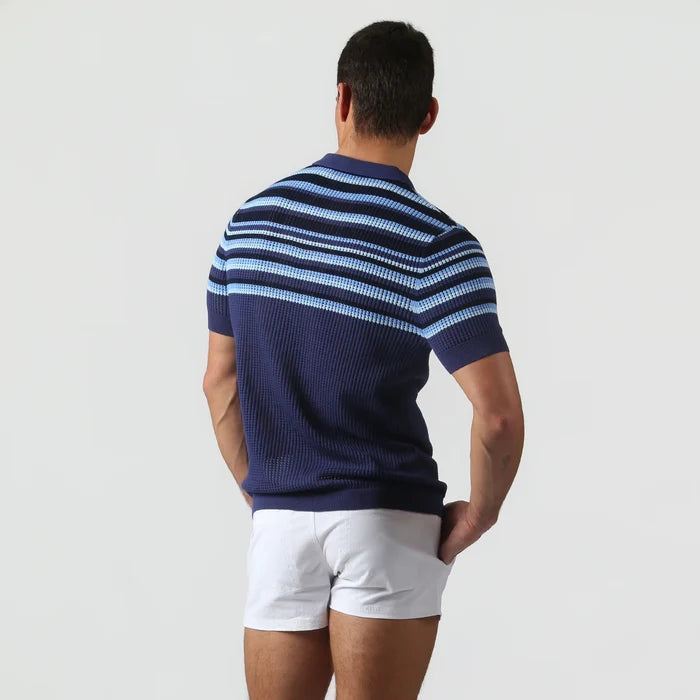 Sismano Knit Polo Royal Navy
