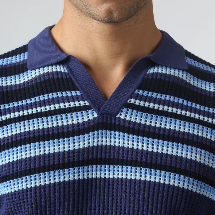 Sismano Knit Polo Royal Navy