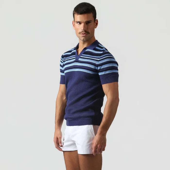 Sismano Knit Polo Royal Navy
