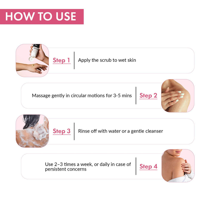 Skin Smoothening Bumps Eraser Exfoliating Body Scrub, 100ml