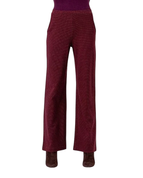 SURKANA STRAIGHT LEG BROEK, BORDEAUXROOD