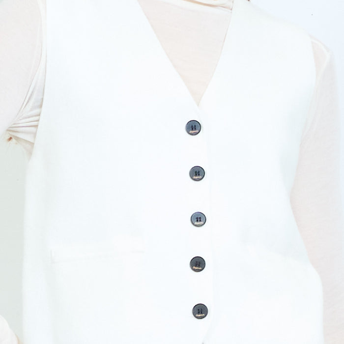 Tailored button front vest wholesale