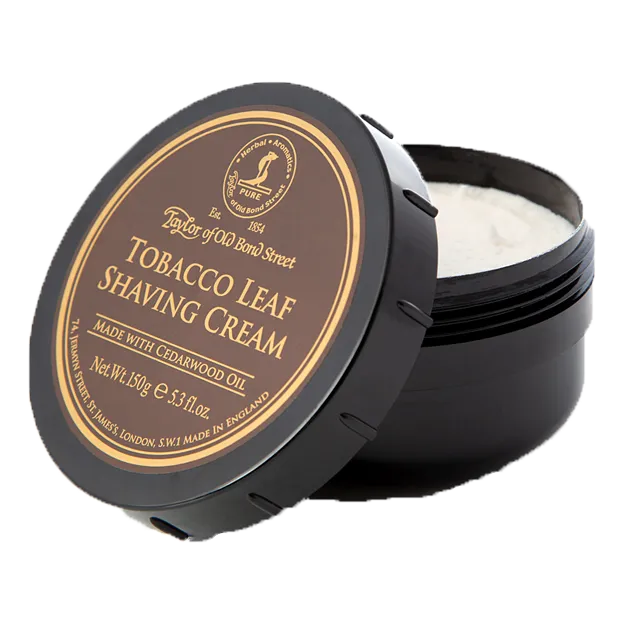 Taylor of Old Bond Street barberkrem i skål - Tobacco Leaf