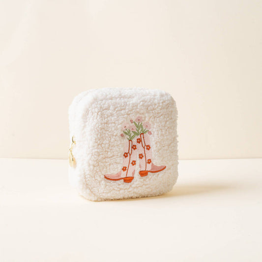 Teddy Pouch Square-Cowgirl Boots