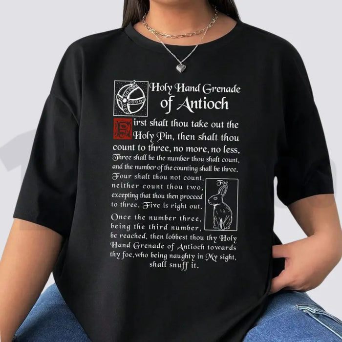 The Holy Hand Grenade Of Antioch Funny 1975 Weirdcore Y2K Aesthetic T-Shirt - Teezioo