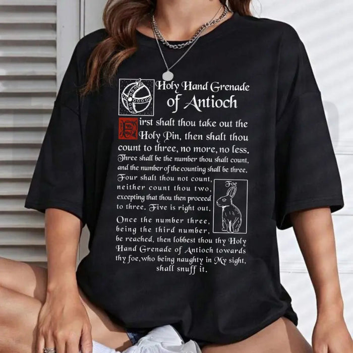 The Holy Hand Grenade Of Antioch Funny 1975 Weirdcore Y2K Aesthetic T-Shirt