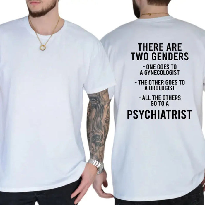"There Are Two Genders" T-Shirt – Bold Traditionalist Heavyweight Graphic Tee