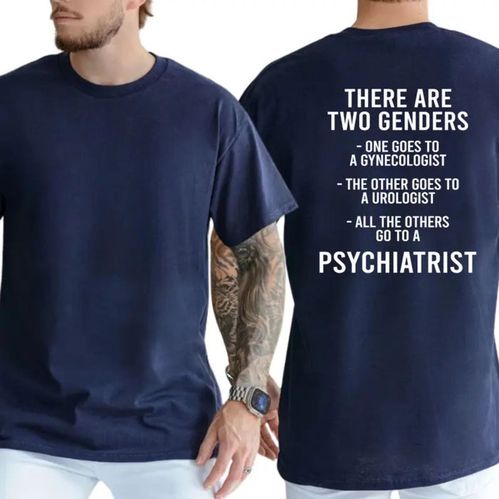 "There Are Two Genders" T-Shirt – Bold Traditionalist Heavyweight Graphic Tee