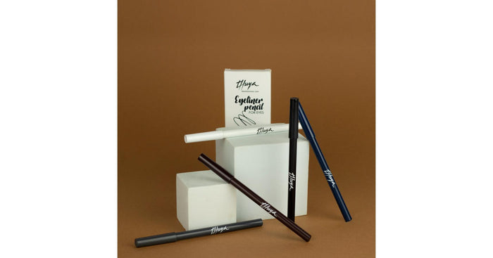 Thuya Kajal Eyeliner Pencils - 5pcs/set (black, white, blue, grey, brown)