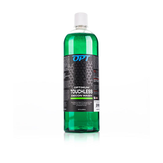 Optimum Touchless Decon 32oz Bottle front view on a white background.