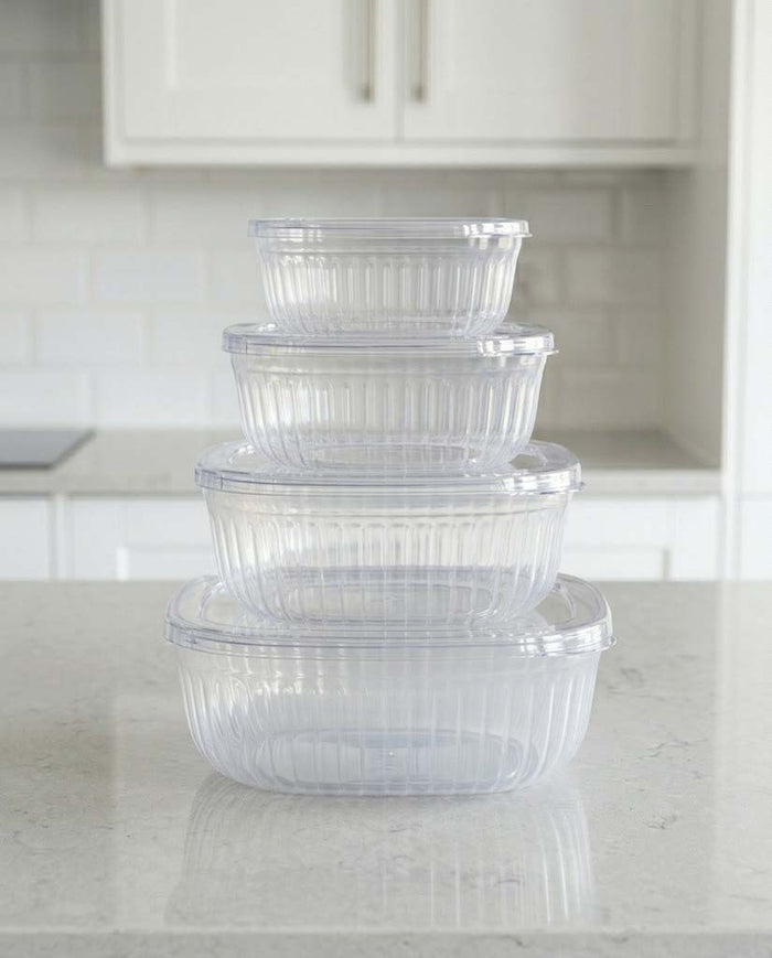 Transparent Kitchen Storage Containers 4pcs