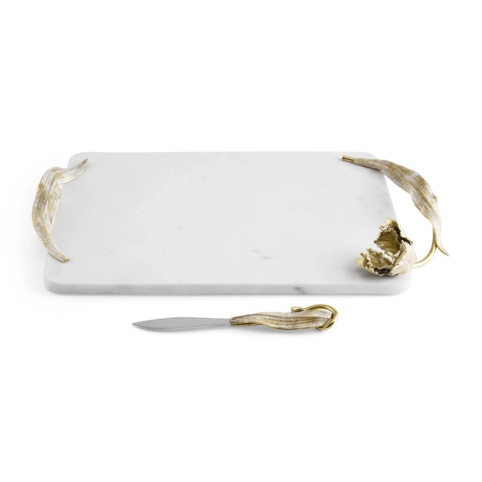 Michael Aram Tulip Cheeseboard w/ Knife