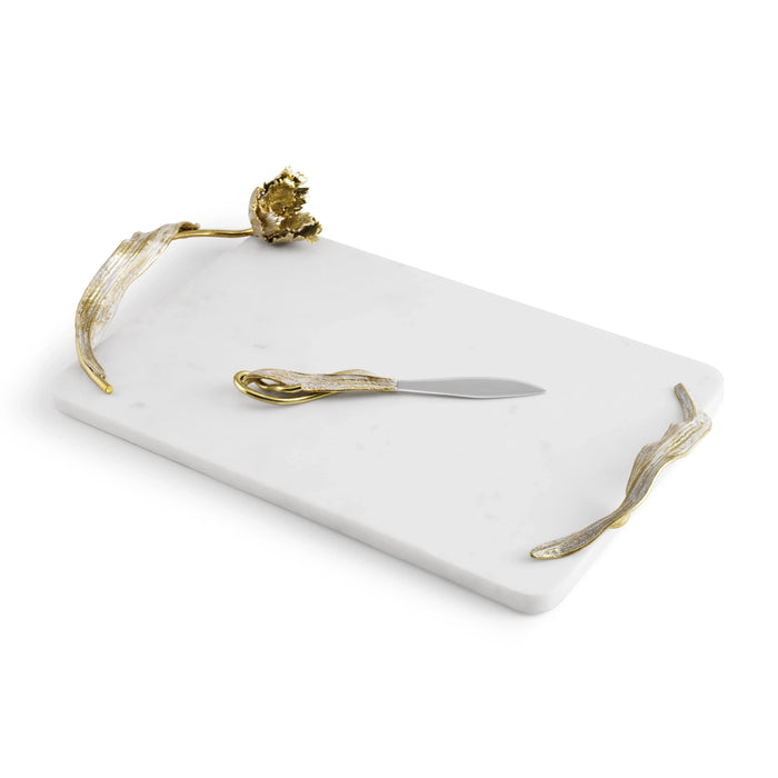 Michael Aram Tulip Cheeseboard w/ Knife