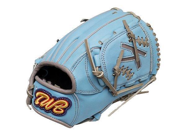 TWB U10 Steer Cowhide 11 inch Youth Pitcher Glove - Skyblue/Grey #1