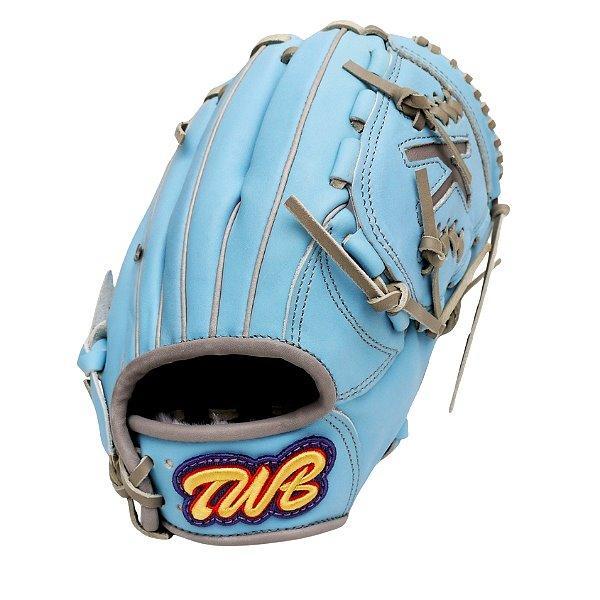 TWB U10 Steer Cowhide 11 inch Youth Pitcher Glove - Skyblue/Grey #6
