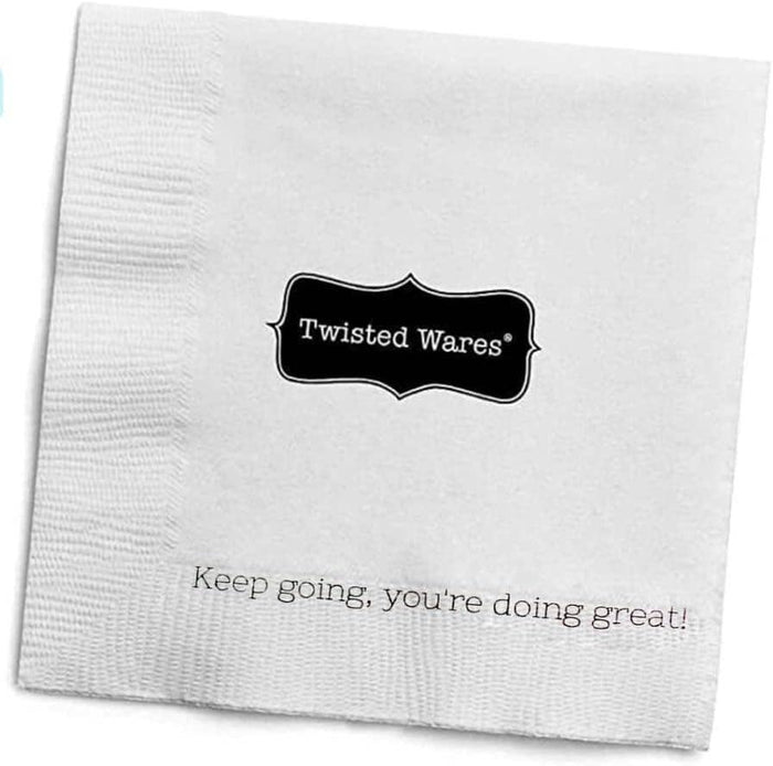 Twisted Wares - Funny Cocktail Napkins | PLEASE PRETEND YOU’RE HAVING FUN