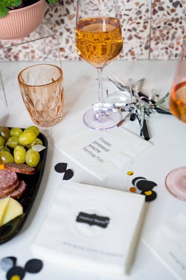 Twisted Wares - Funny Cocktail Napkins | PLEASE PRETEND YOU’RE HAVING FUN
