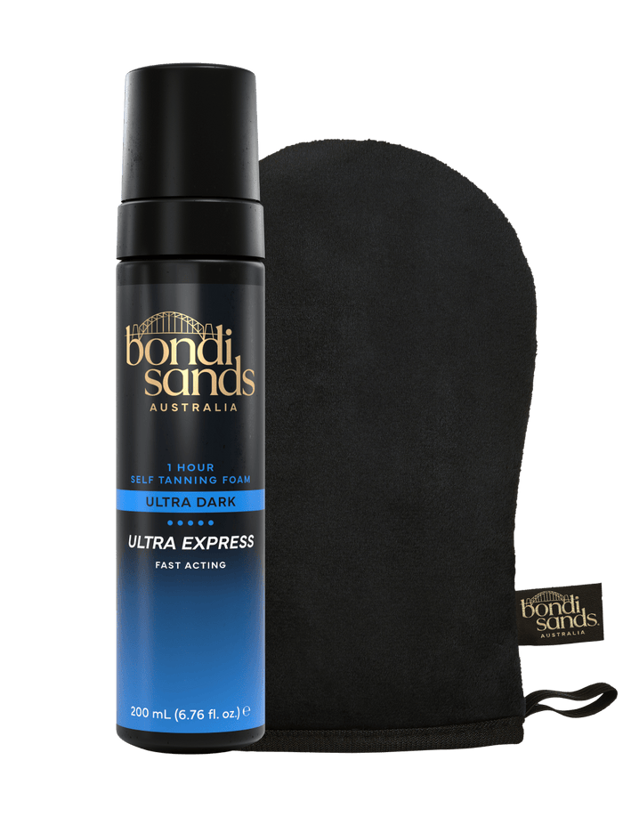 Ultra Express Self Tanning Foam & Application Mitt Bundle