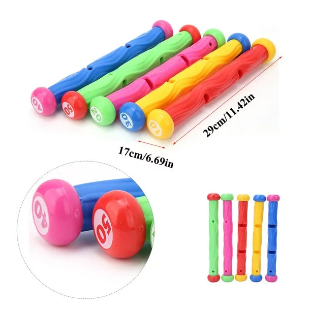 Under Water Play Sticks 5 Pk