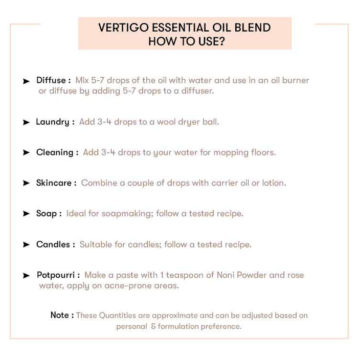 How to use Vertigo Essential Oil Blend