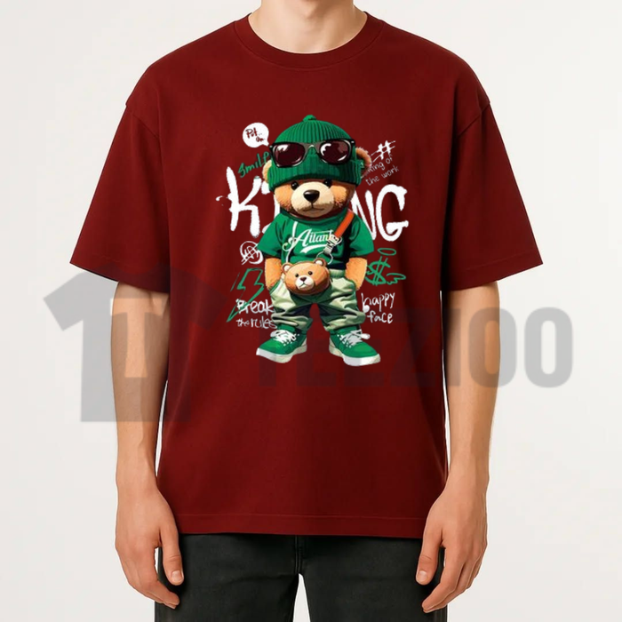 Women's Casual Bear Graphic T-Shirt - Cute Aesthetic Wildlife Forest Tee