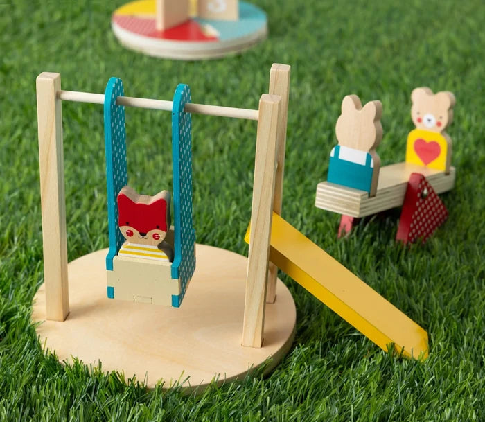 Petit Collage - Wooden Play Set - At The Park - Lifestyle Cut 2