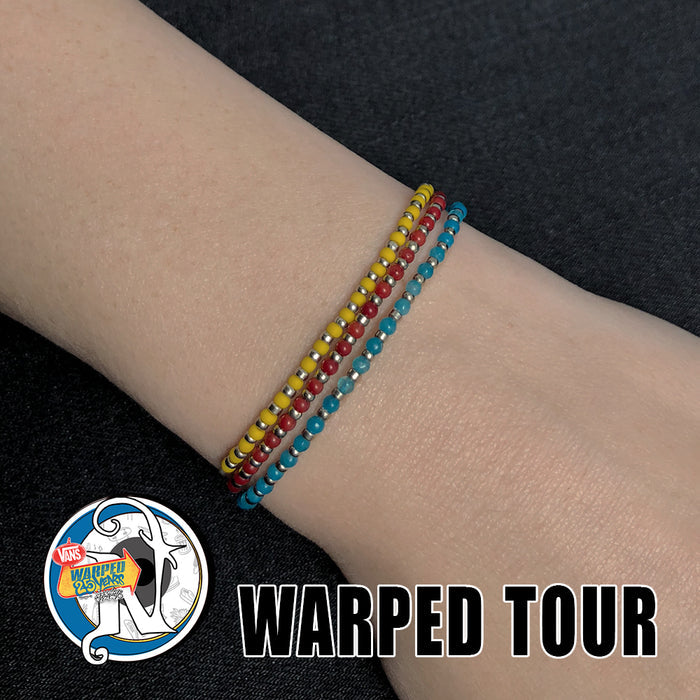 Yellow 25 Years NTIO Bracelet by Vans Warped Tour