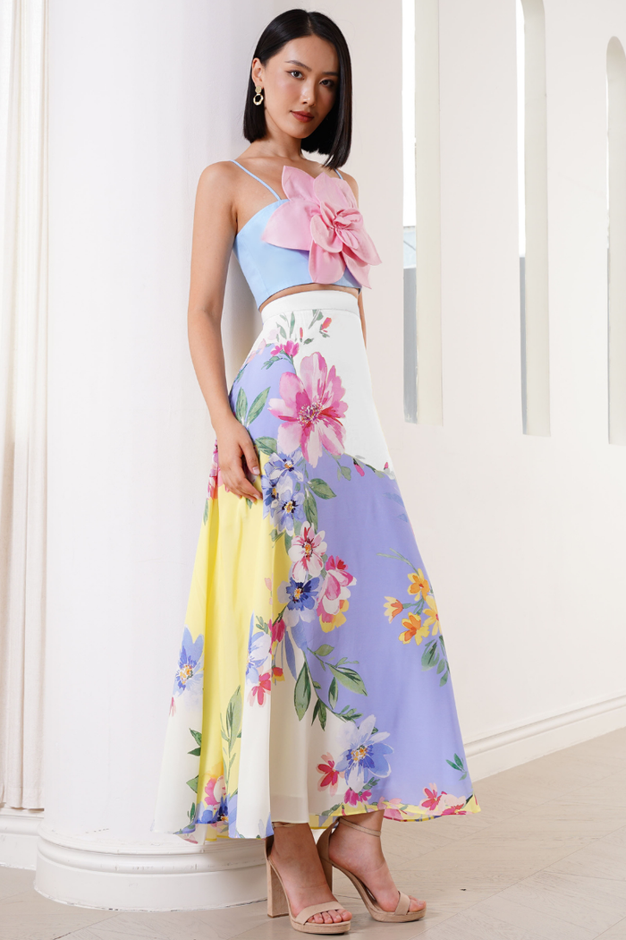 Yumi Kim Sicilia Skirt in Flower Flow