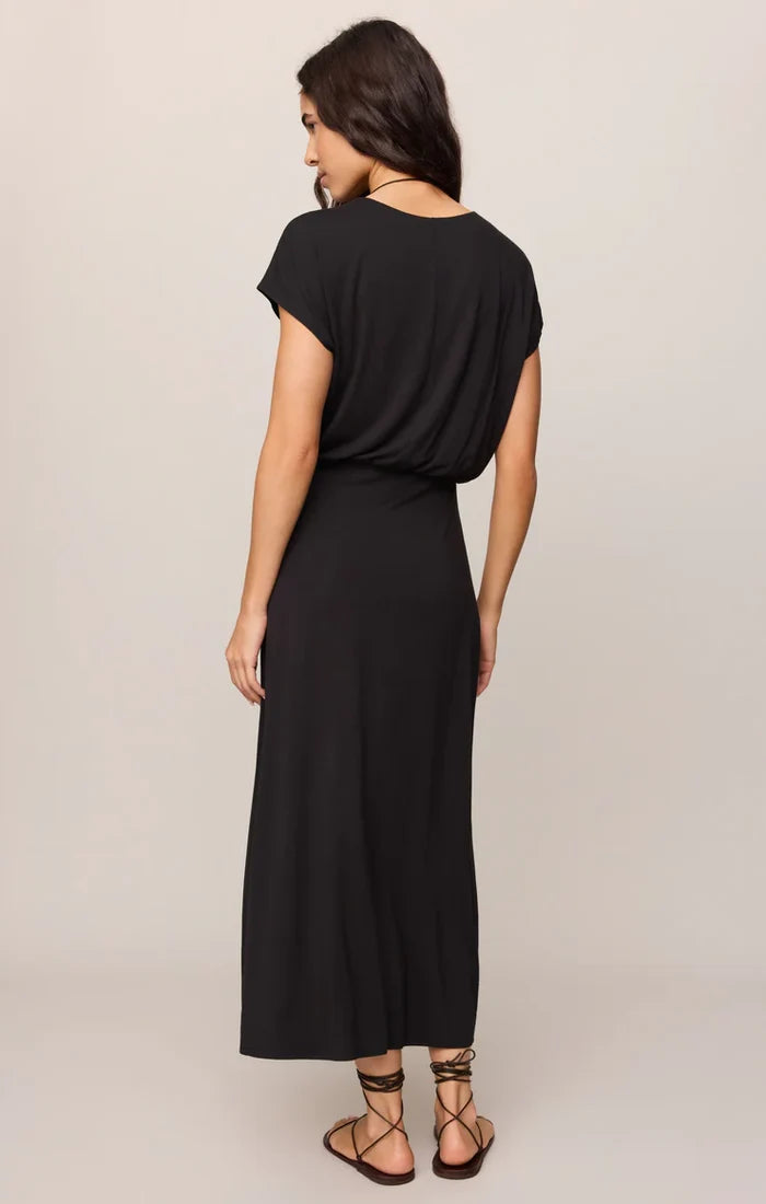 Z Supply Anika Jersey Midi Dress in Black