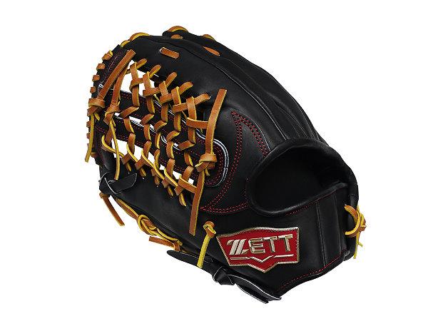 ZETT Pro Model 12.75 inch Left Hand Throw Outfielder Glove - Black #1