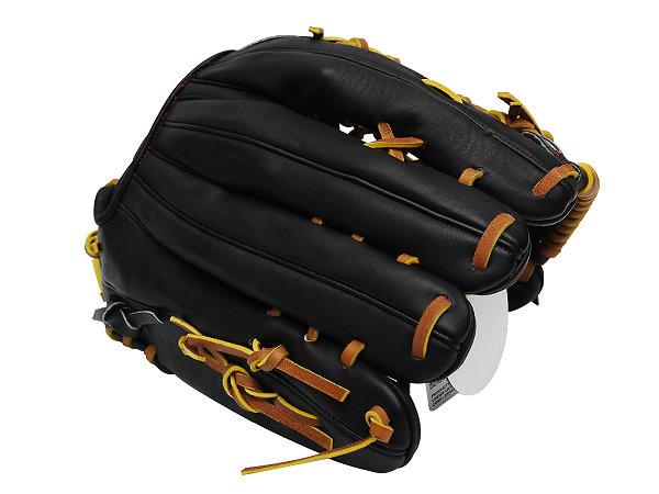 ZETT Pro Model 12.75 inch Left Hand Throw Outfielder Glove - Black #3
