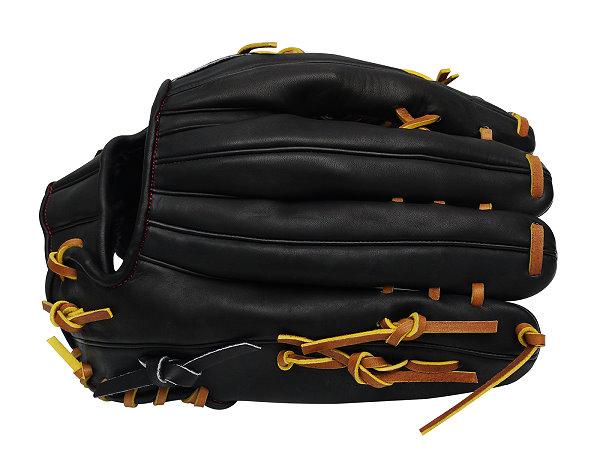 ZETT Pro Model 12.75 inch Left Hand Throw Outfielder Glove - Black #5