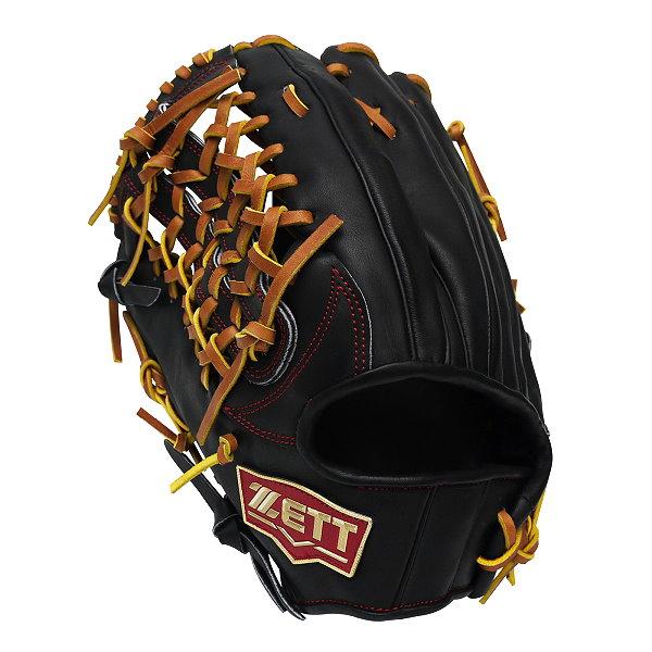 ZETT Pro Model 12.75 inch Left Hand Throw Outfielder Glove - Black #6