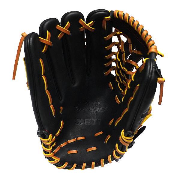 ZETT Pro Model 12.75 inch Left Hand Throw Outfielder Glove - Black #7