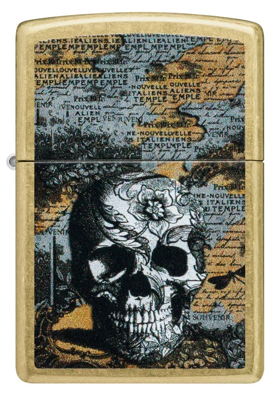 Zippo Skulls Floral Design - 46577