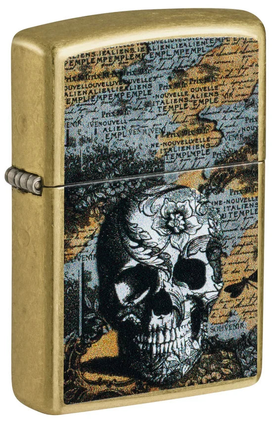 Zippo Skulls Floral Design - 46577