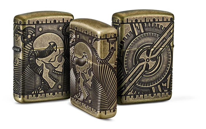 Zippo Skulls Steampunk Armor - 29268