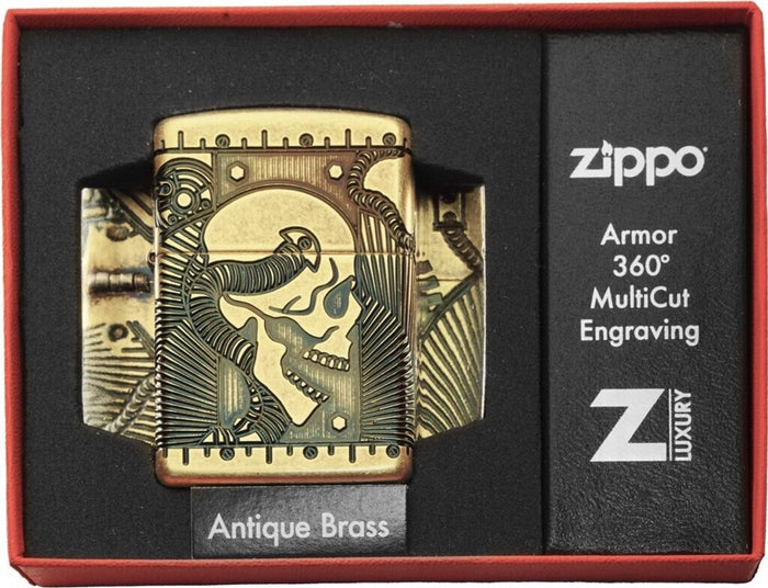 Zippo Skulls Steampunk Armor - 29268