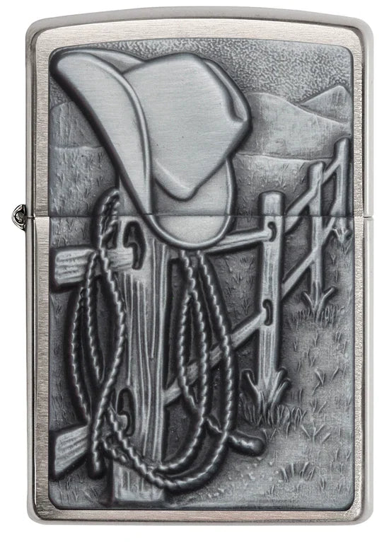 Zippo Wild West Resting Cowboy Design - 24879