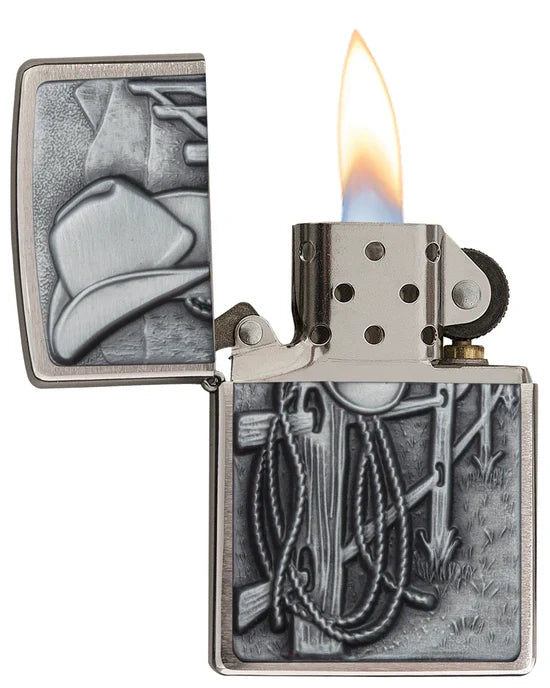 Zippo Wild West Resting Cowboy Design - 24879