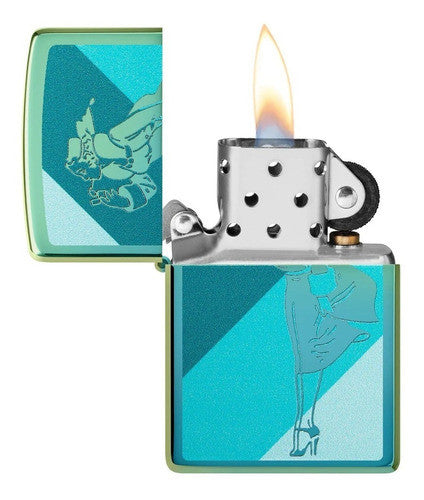 Zippo Windy Design Teal - 48457